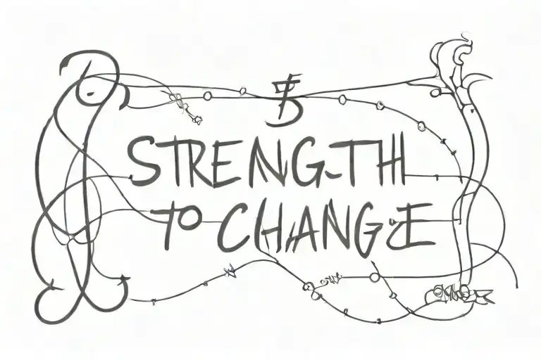 Strength To Change In Some Other Language Written