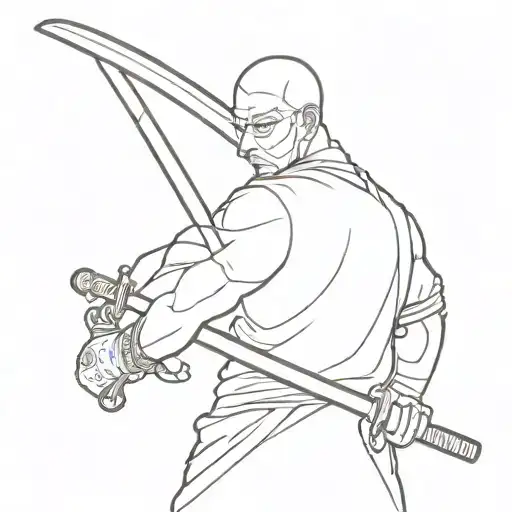 Gangsta With Katana Sword