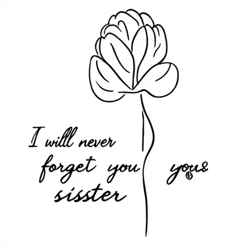 I Will Never Forget You Sister