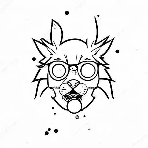 A Minimalist Portrait Of Juice Wrld With His Iconic