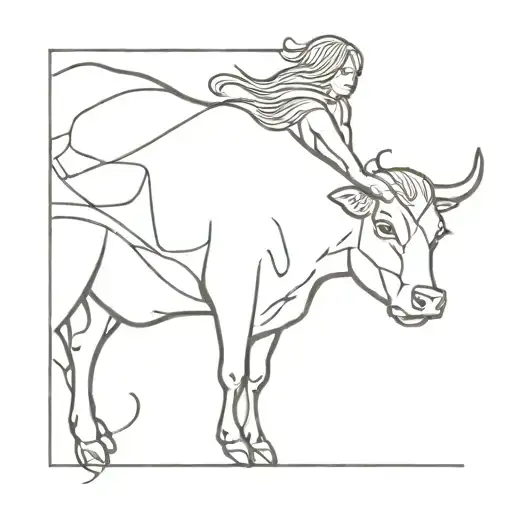 Woman Holding And Riding A Cow