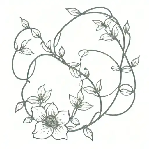 Flower Vine Intertwined
