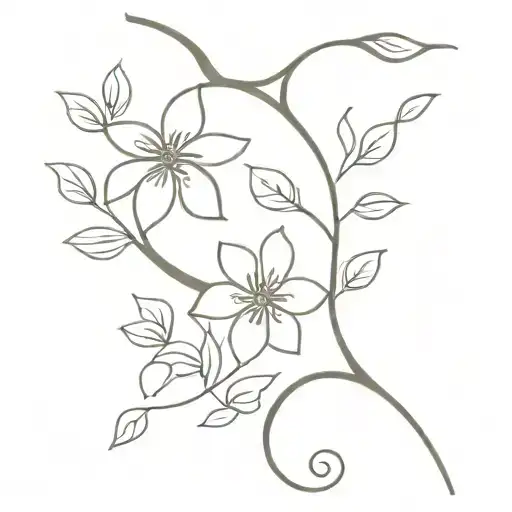 Flower Vine Intertwined