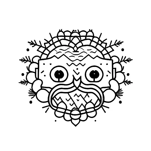 Cute Cactus With Face