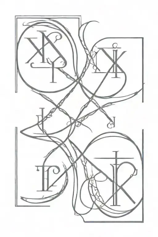 Roman Numeral Dates Intertwined