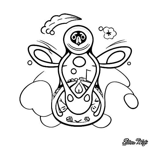 A Penguin Reaching For A Butterfly