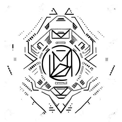 Design A Tattoo That Incorporates Binary Code And A Sports-related Symbol