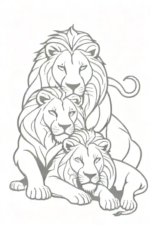 Two Lions That Symbolise Overcoming Overthinking