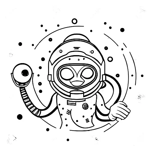 Space Helmet Monkey