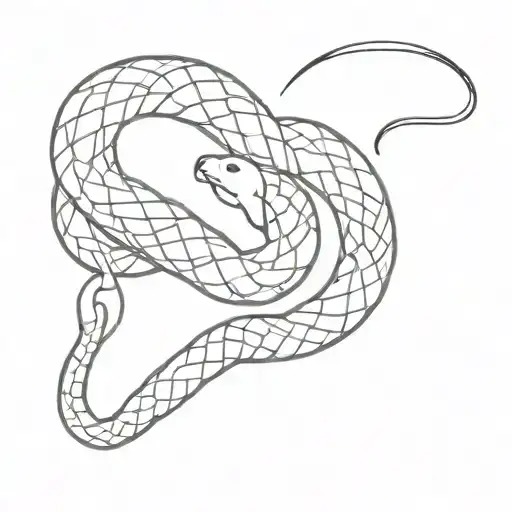 Snake Wraps Around Sheep