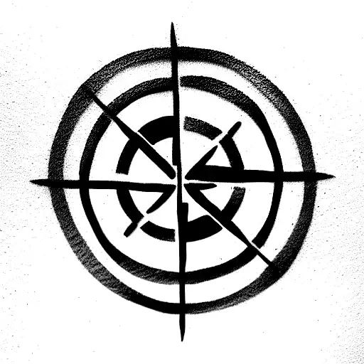 Infinity Symbol With Compass