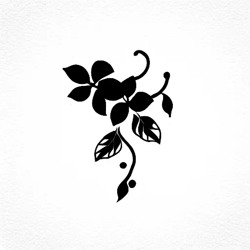 A Vine With Violet Flowers