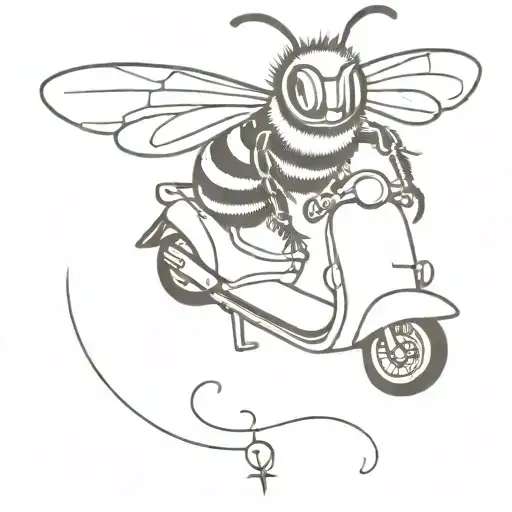 Bee And Scooter Jumping
