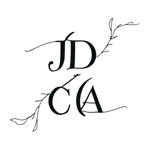 Initials J D And C A In The Shape Of An Animal