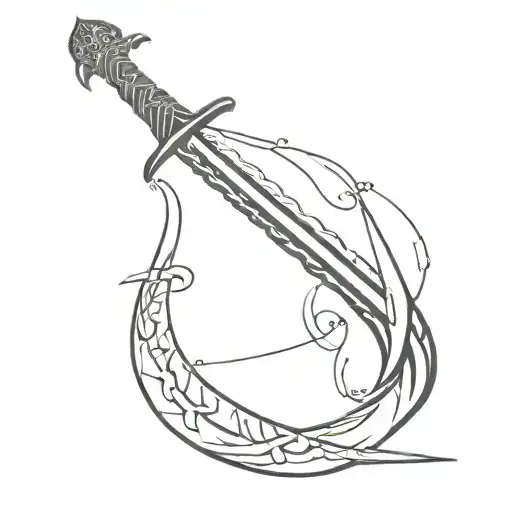 Sword With Dna Down Middle