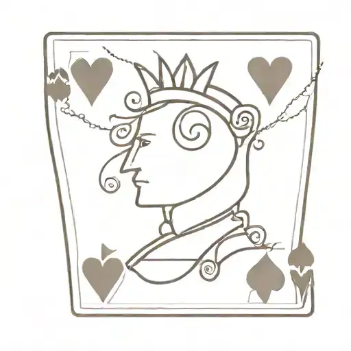 Jack Of Hearts Playing Card With Face