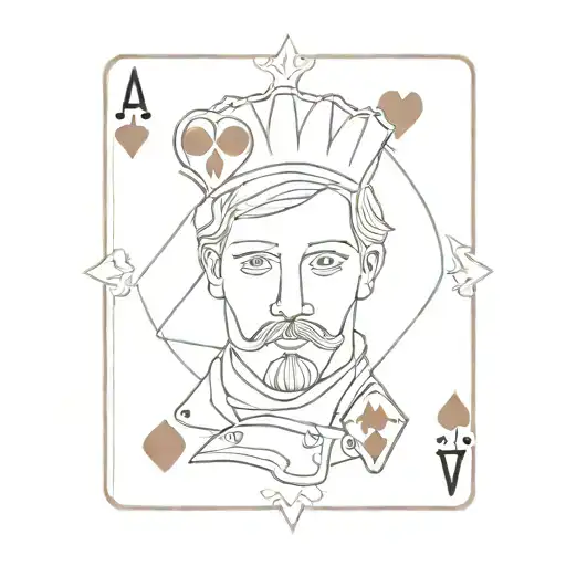 Jack Of Hearts Playing Card With Face