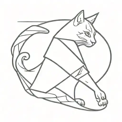 Assassins Creed Logo With Cat