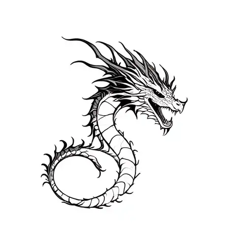 Fine Line Dragon