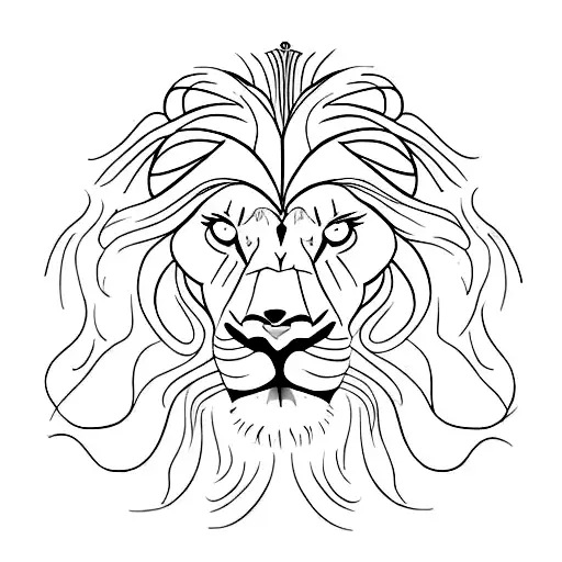 Lion In Golden Ratio