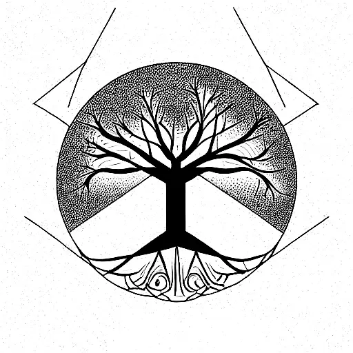 Tree Of Life With Triangles