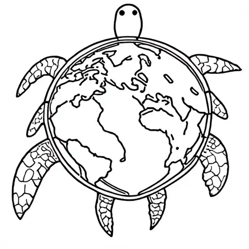Turtle With The World As Its Shell