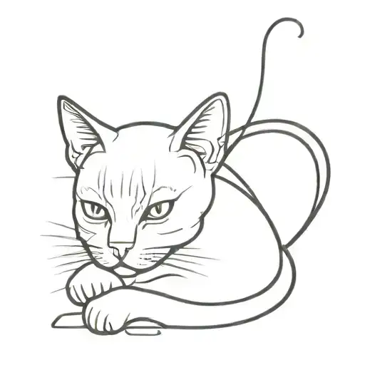 Cat Croosed Saber Rockabilly Pinup