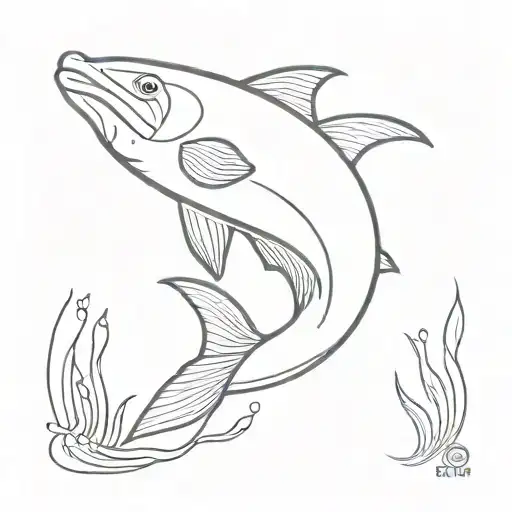 Fin Emerging From The Water