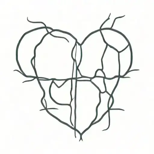 Black Dissinigrating Heart Shape In A Prison Cell