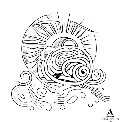 A Student Studying With A Beautiful Sunset In The Background