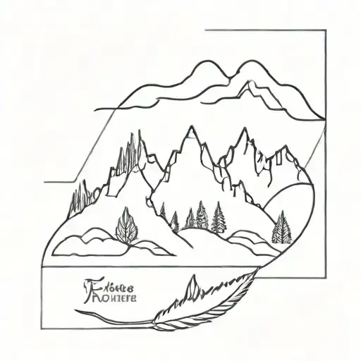 Feather Mountains Sea