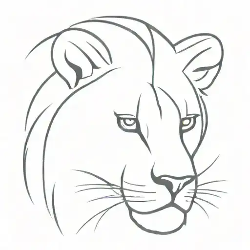 A Line Upper Arm The Line Has The Shape Of A Lion