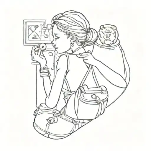 Forex And Cars And Girl And Money Bag