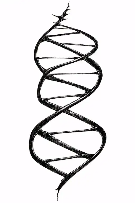 Broken Dna Double Helix