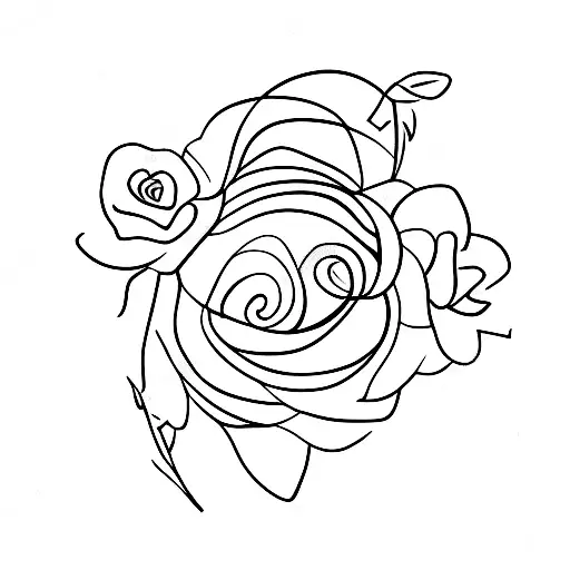 A Minimalistic Design Incorporating The Birth Flowers Of April And 2 Birth Flowers Of January