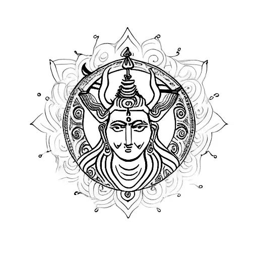 Shiva Symbol Tattoo With Aspects From Natuto