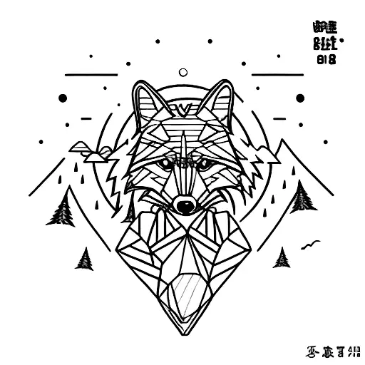 Raccoon Head Howling Like A Wolf Looking Up And To The Side