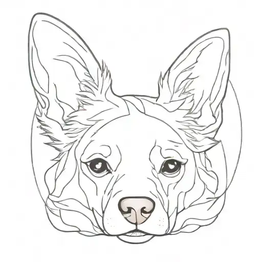 Dog Ears Outline
