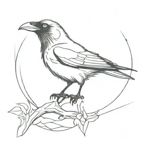 A Still Raven Looking At You