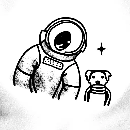Astronaut And Dog