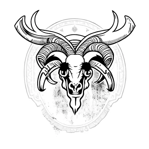Ram Skull Black