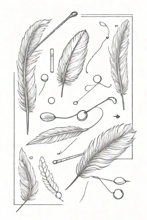 Golf Club And Feather