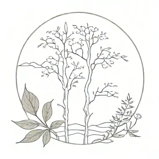 Cool Minimalist Tattoo On Spinal Cord Blending With Nature