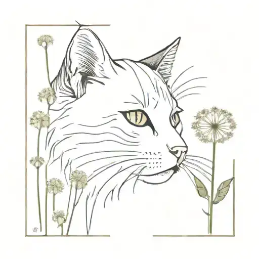 Cat Dandelion Transforming