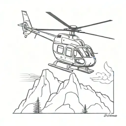 Helicopter Mountain Fire Firefighter