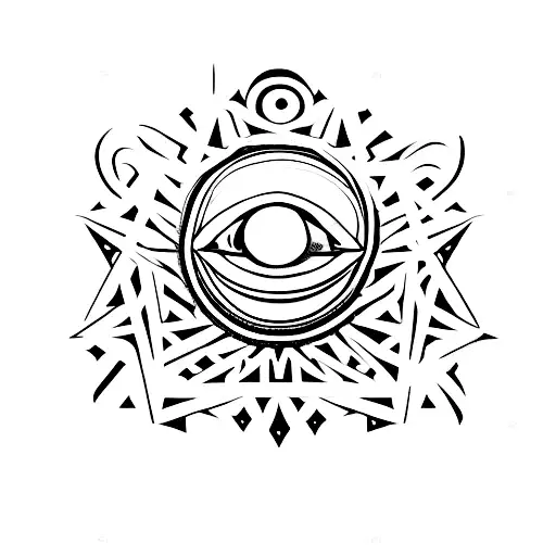 House Of Cards With All Seeing Eye In The Background