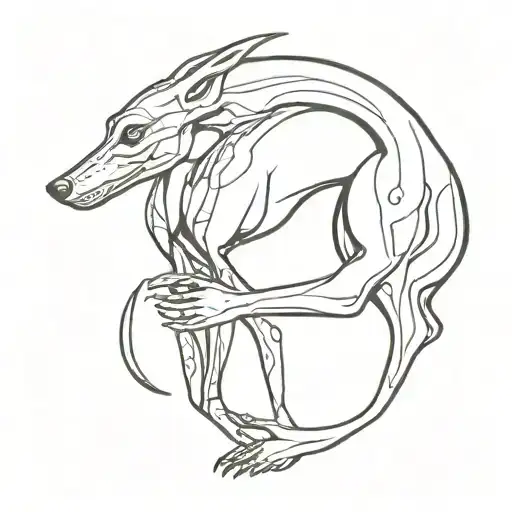 Alien Petting A Greyhound Belly Rub