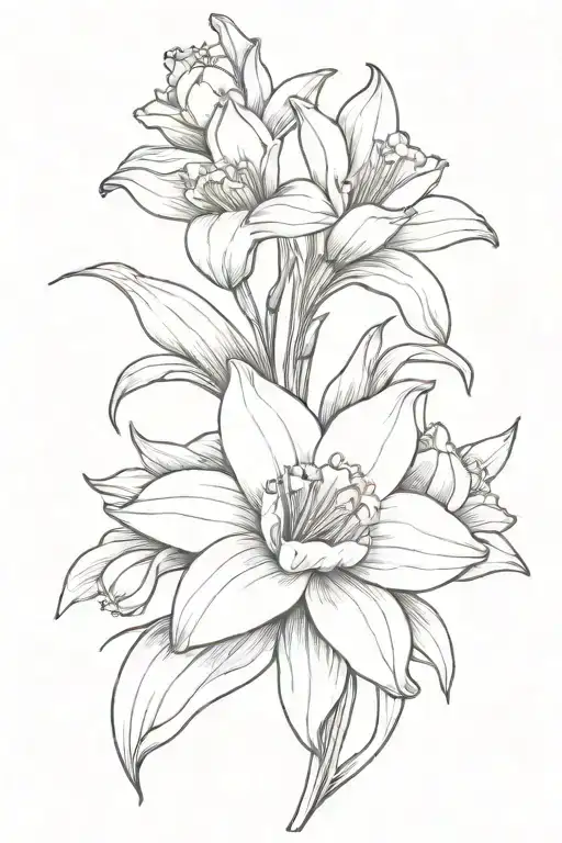 Daffodil And Lily Flower Bouquet