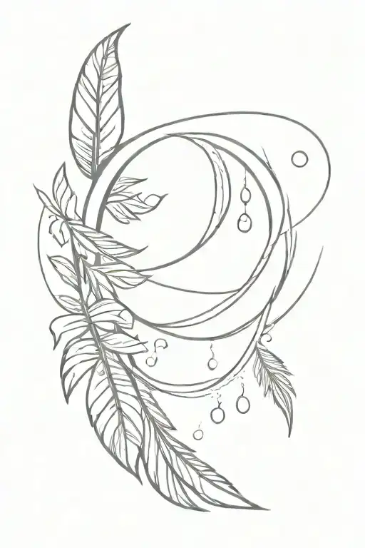 Infiniti Symbol Feather And Paw Prints Forming