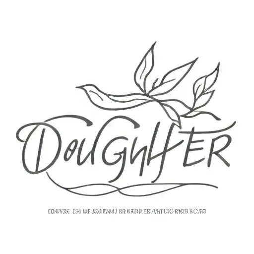 Text Written Daughter Name